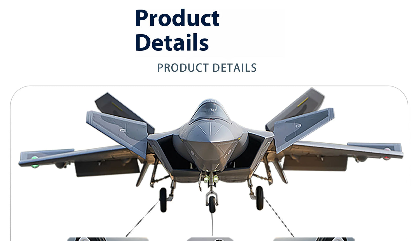 Flyfans Dual Engine 70mm J-20g Jet Fighter Weilong Assembled Fixed Wing Model Aircraft Fire Fan Rc Plane Chengdu J20