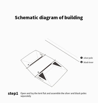ShineTrip A491 Lightweight Double Camp Tunnel Tent Portable Large Space Multifunctional Sunscreen Oxford Motorcycle Travel Tent