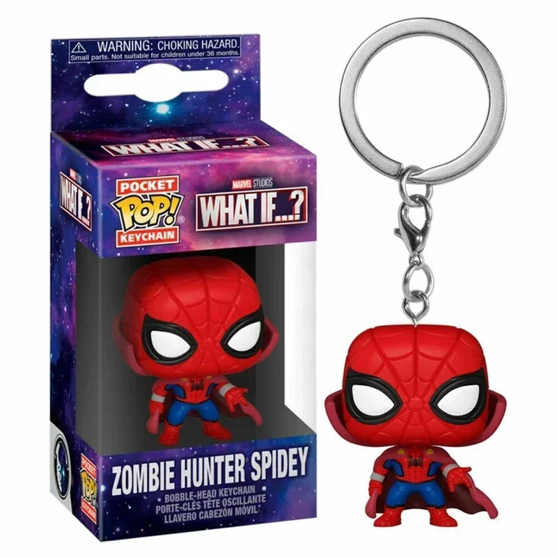 NEW FUNKO POP MARVELs Spider-Man Spider-GWEN GREEN GOBLIN ZOMBIE HUNTER SPIDEY Peter Parker Mysterio Keychain Vinyl Figure Toys