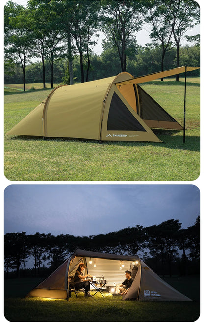 Outdoor Camping Tunnel Tent ShineTrip Portable Easy Setup Multi-Functional Oxford Fabric Easy Storage Motorcycle Travel Shelter