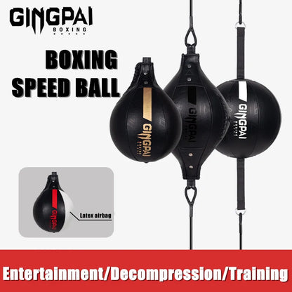 High Quality Fight Boxing Training Punching Bag Fitness Muay Thai Reaction Speed Ball Pear Inflatable Boxing Bag Equipment