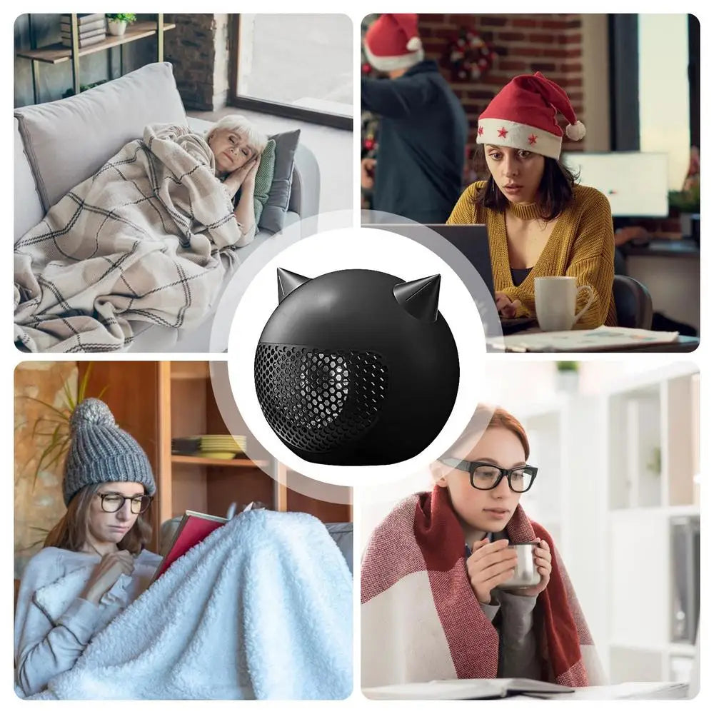 Electric Space Heater Portable Small Heater Portable Electric Heaters Tiny Cute Electric Desktop Heater For Home Bedroom Living