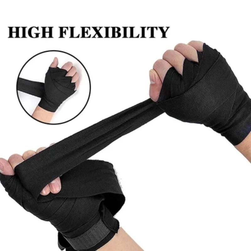 2PCS 1.75M cotton Boxing Hand Wraps Cotton High Elasticity Sports Sanda Muay Thai Hand Wraps for Boxing bandage wrist protector