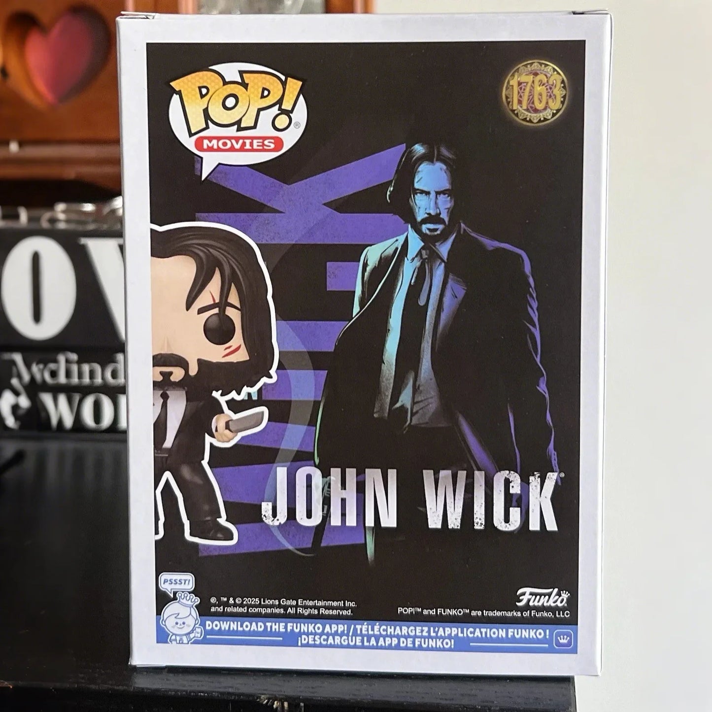 John Wick Funko Pop Figure John Wick With Dual Knives #1763 Vinyl figure 3.85 inches Toys Collectible Limited Edition Toy Gift