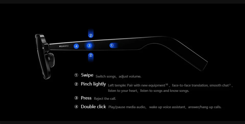 HUAWEI Eyewear 3th Gen Smart Glasses Original  Open Acoustic Design | Comfort Fit | Durable Battery Life