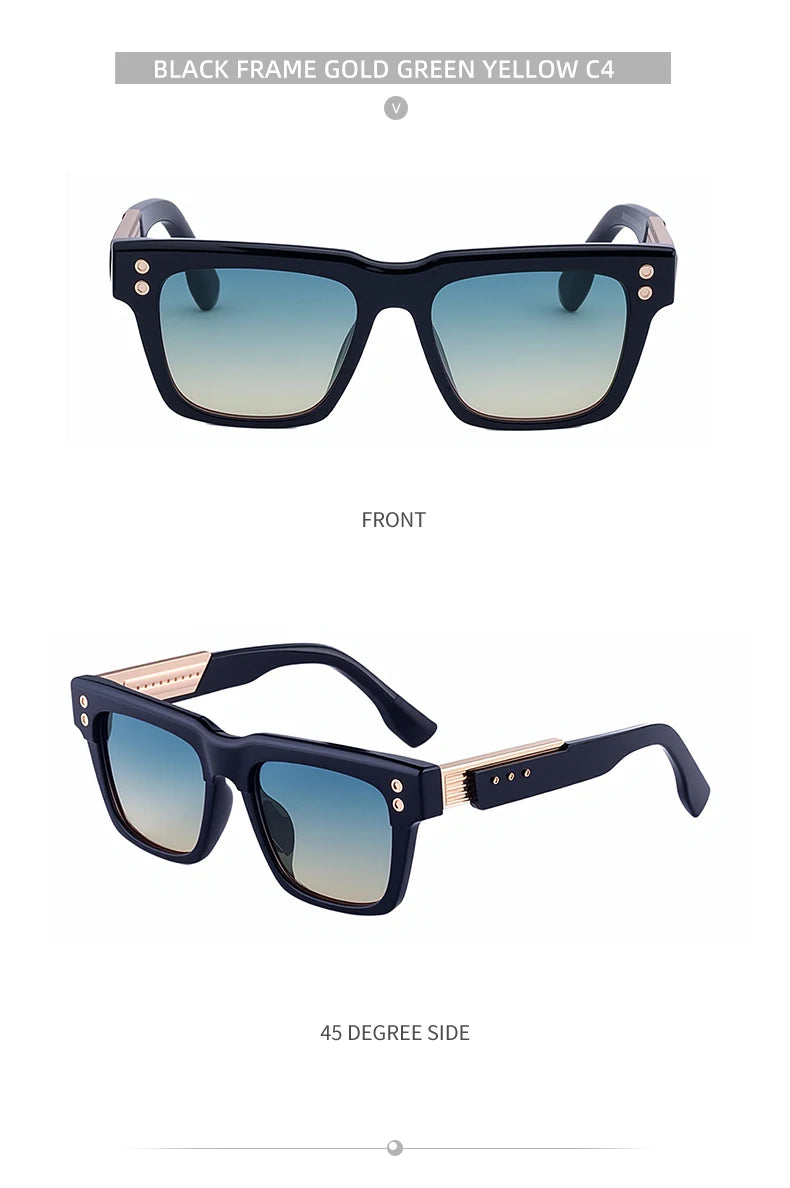 Oversized Classic Square Sunglasses Men 2025 Luxury Brand Design Vintage Trendy Rero Sun Glasses For Male Driving Eyewear UV400