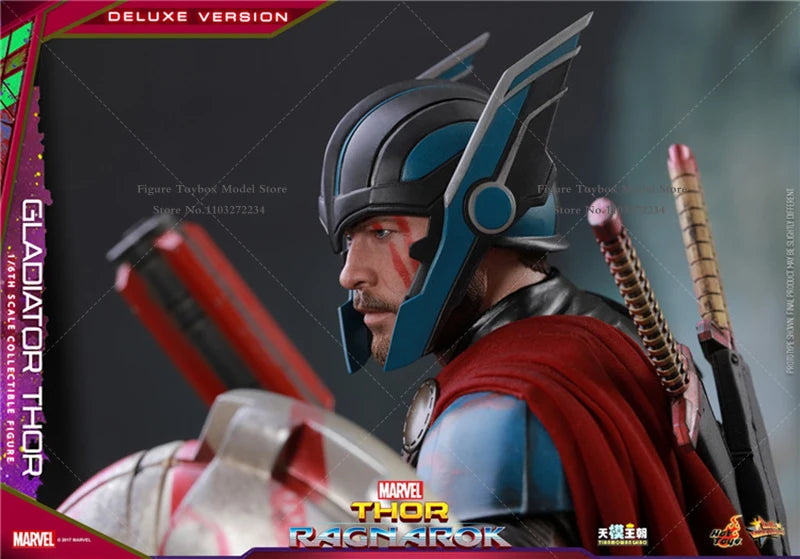 HT HotToys MMS445 Luxury Edition 1/6 Collectible Gladiator Thor3.0 Action Figure Thor：Ragnarok Marvel Original 12" Full Set Doll