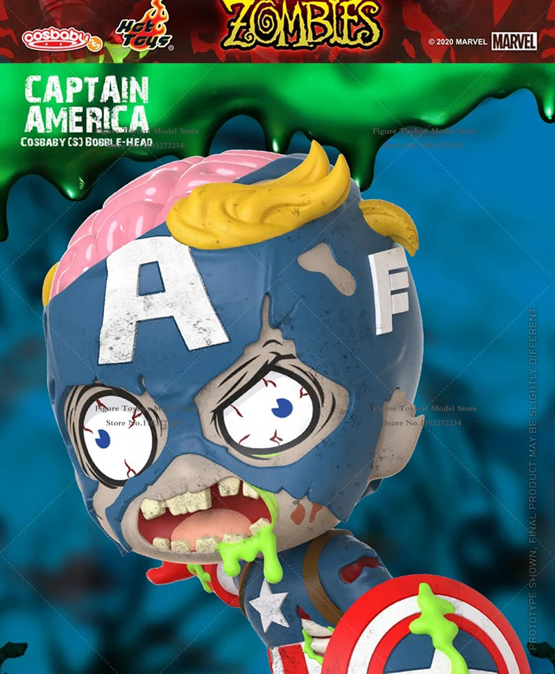 HotToys Marvel Zombie IronMan Captain American Deadpool Wolverine Hulk Doctor Strange Daredevil Magneto Mini Figurine Model