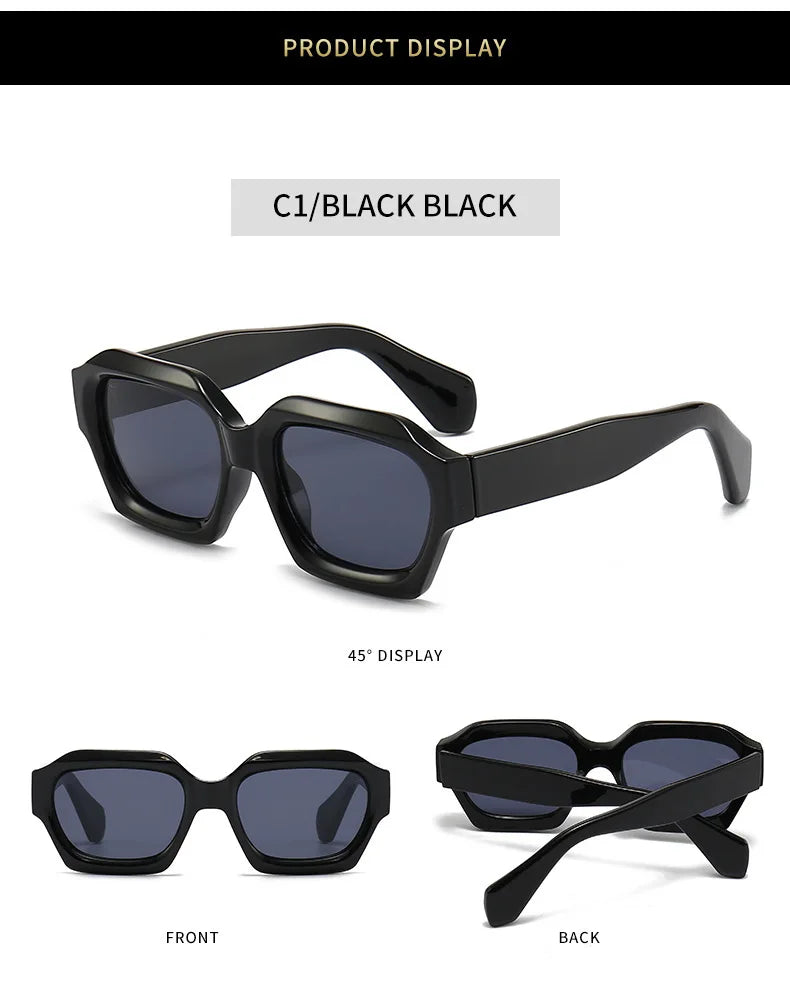 Fashion Square Sunglasses New Woman Luxury Brand Small Rectangle Sun Glasses Female Gradient Eyewear UV400 Oculos De Sol