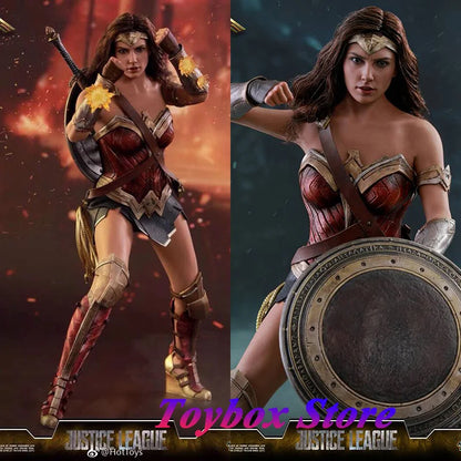 HotToys HT 1/6 MMS451 Collectible Wonder Woman 3.0 Delicate Action Figure Justice League Movie Original Mini 12" Full Set Doll