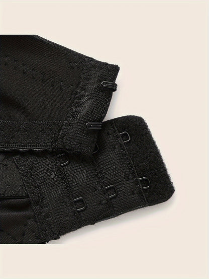 Plus Size Sexy Bra, Women's Plus Comfort Floral Lace Underwire Hook & Eye Soft Bra