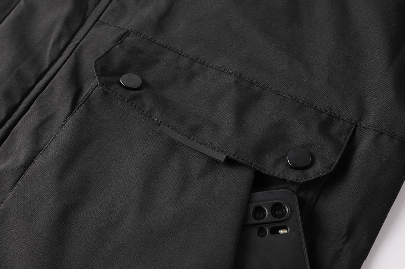 Men's Fashion Casual Windbreaker Bomber Jacket Coat, Outdoor Waterproof Thin Jacket For Spring & Fall