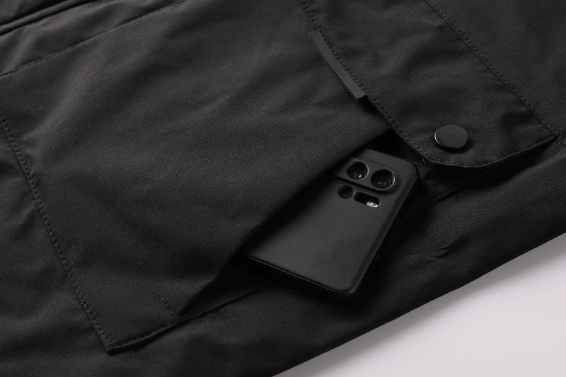 Men's Fashion Casual Windbreaker Bomber Jacket Coat, Outdoor Waterproof Thin Jacket For Spring & Fall