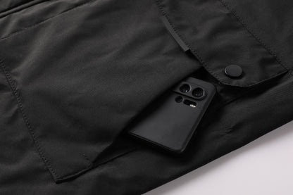 Men's Fashion Casual Windbreaker Bomber Jacket Coat, Outdoor Waterproof Thin Jacket For Spring & Fall