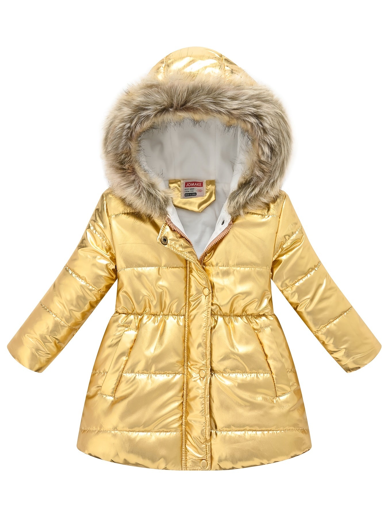 New Winter Thickened Hooded Jacket for Boys and Girls, Medium to Long Length