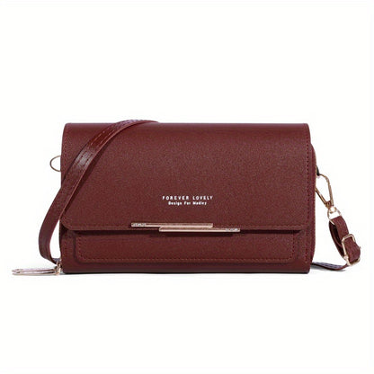 Women's Small Messenger Shoulder Bag Mobile Phone Bag Card Holder Wallet Handbag