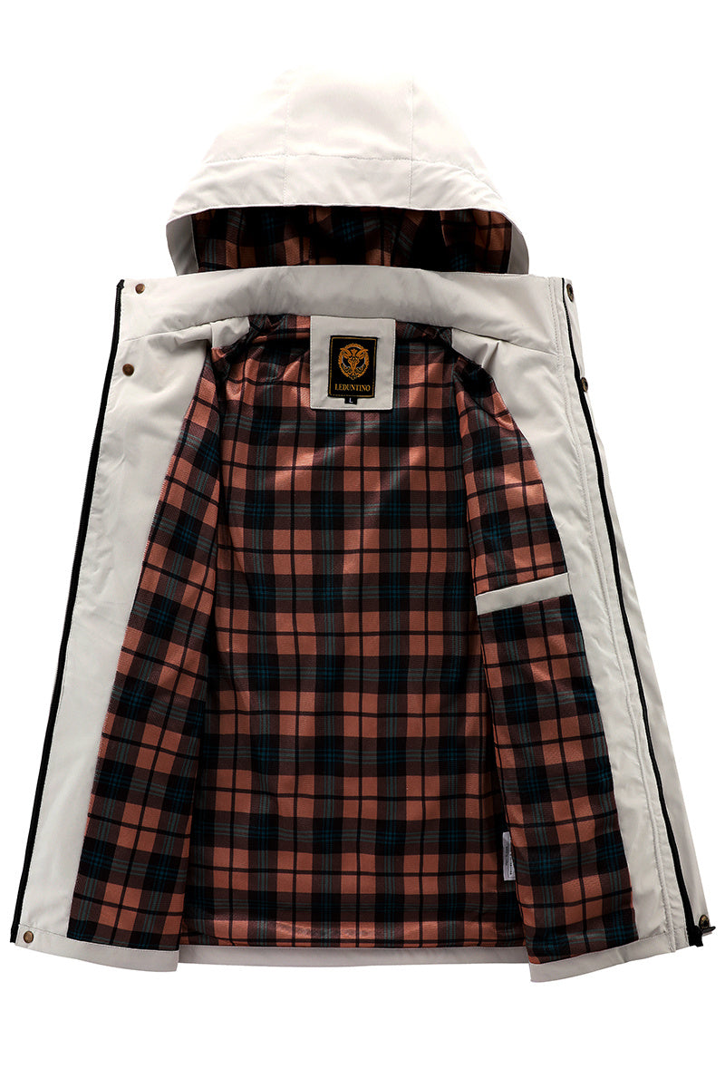 Men's Fashion Casual Windbreaker Bomber Jacket Coat, Outdoor Waterproof Thin Jacket For Spring & Fall