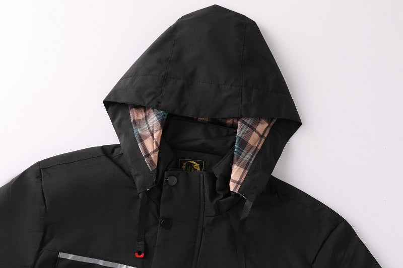 Men's Fashion Casual Windbreaker Bomber Jacket Coat, Outdoor Waterproof Thin Jacket For Spring & Fall