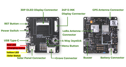 Meshtastic Node Wio Tracker L1 LoRa Wio-SX1262 862-930MHz 868MHz 915MHz NRF52840 L76K GPS,Wireless, Low-power, Development Board